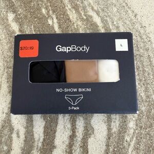Gap women’s No-Show Bikini Underwear 3-Pack large new in packaging